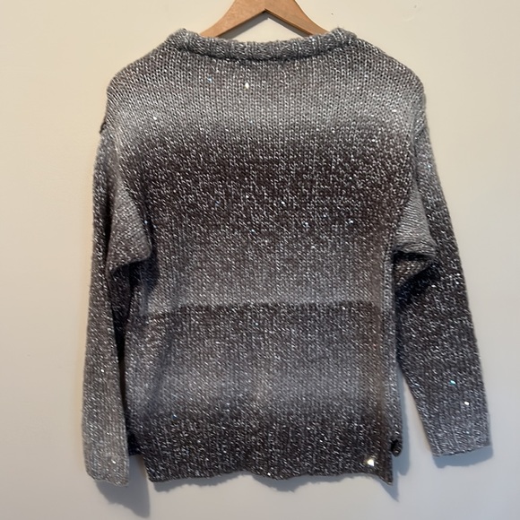 Liz Claiborne Women’s Ombre Long Sleeve Heavy Pullover Cable Knit Petite Medium - Picture 2 of 6